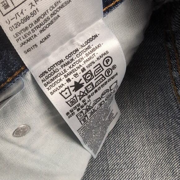 Levi's 505 Shorts Adult 42 Blue Chore Streetwear Summer Y2K Casual Denim Men - Picture 3 of 8